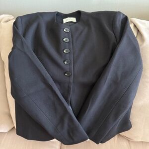 Dissh 'Ryan' Black Polyester Cropped Blazer Size 2